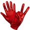 Metallic Red Costume Gloves - Shiny Red Superhero Evening Stretch Dress Glove Set for Men, Women and Kids